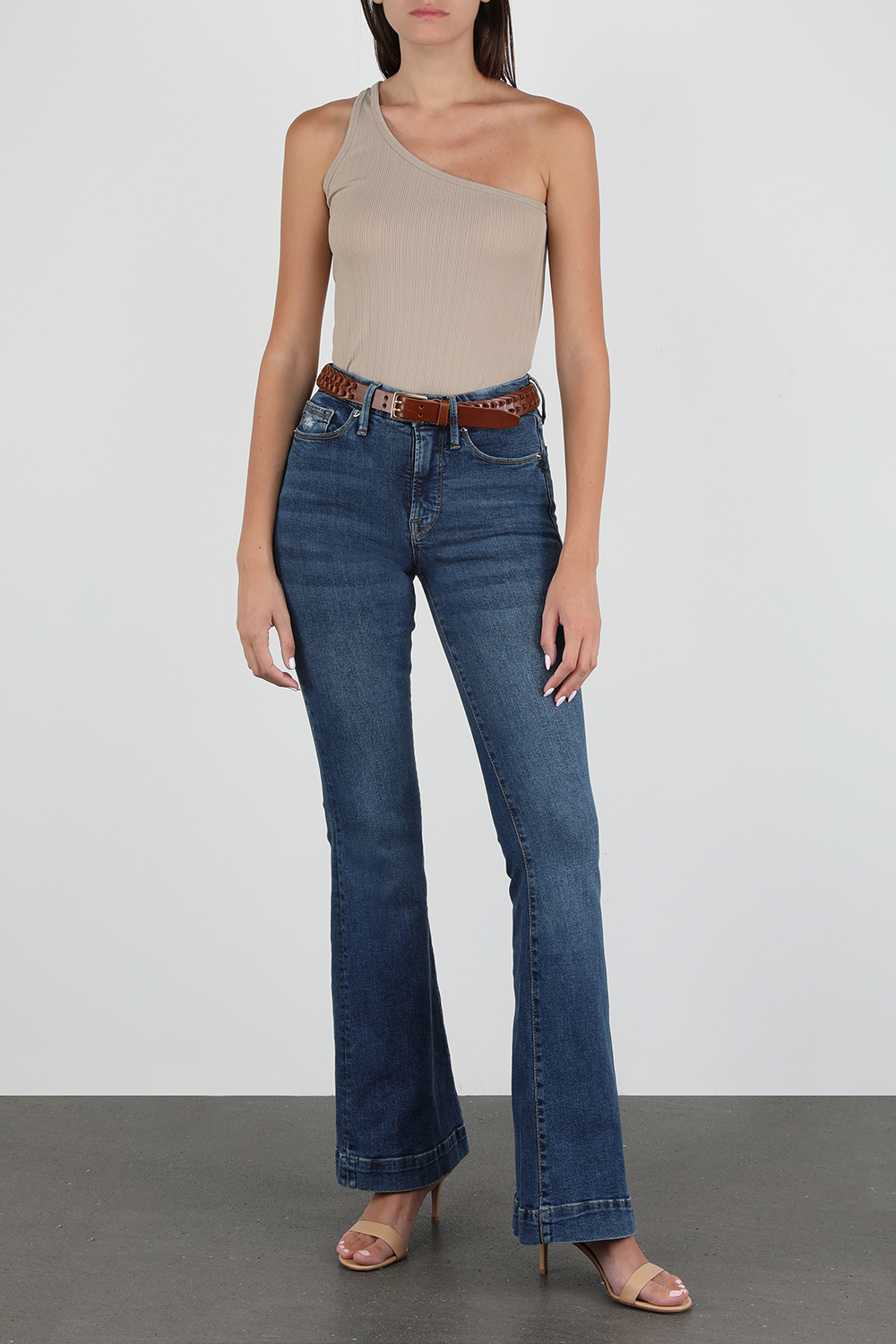 מכנסי ג'ינס סקיני מתרחבים גוד פלייר